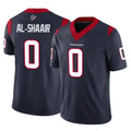 H.Texans #0 Azeez Al-Shaair Player Navy Limited Vapor F.U.S.E. Home Game Odoa Stitched Jerseys