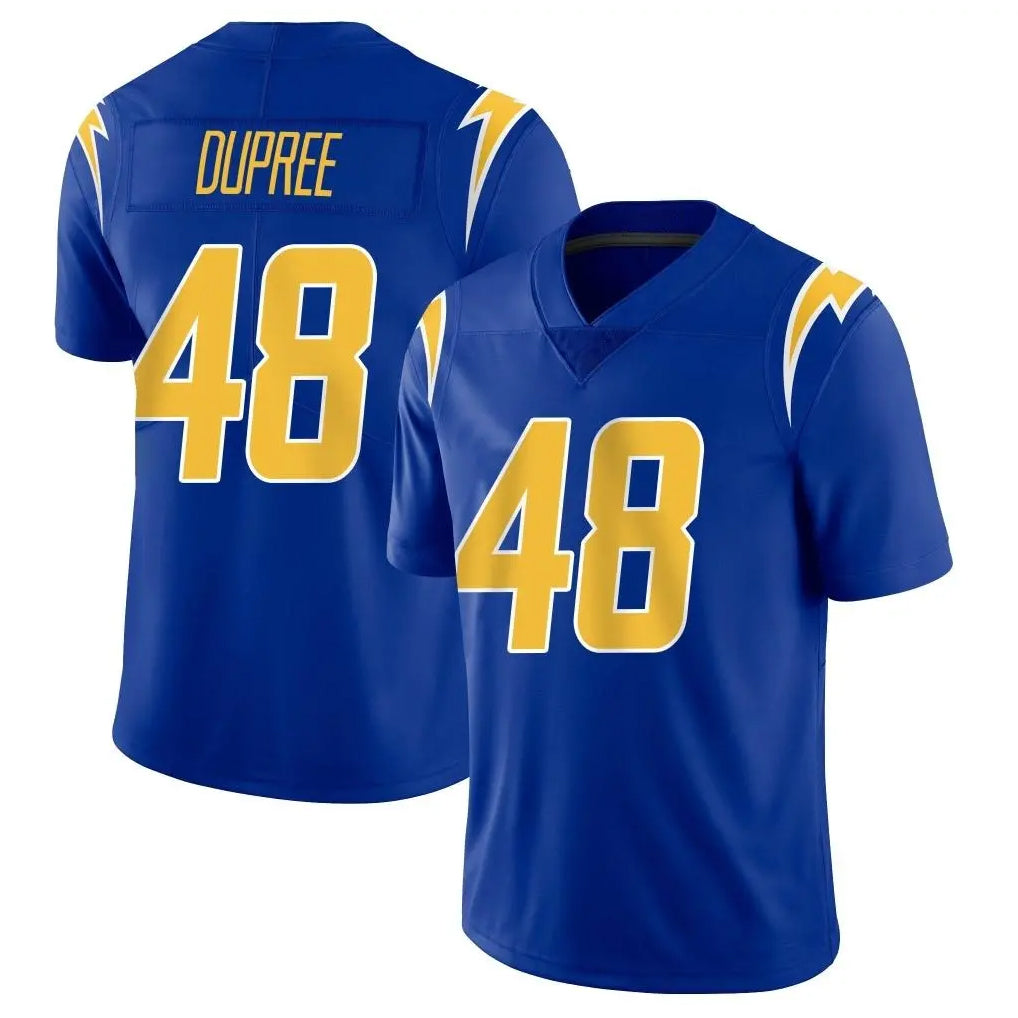 LA.Chargers #48 Bud Dupree Player Royal Limited Vapor Home Game Odoa Stitched Jerseys
