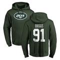 NY.Jets #91 Jowon Briggs Player Green LOGO Pullover Hoodies Limited Game Odoa Stitched Jerseys
