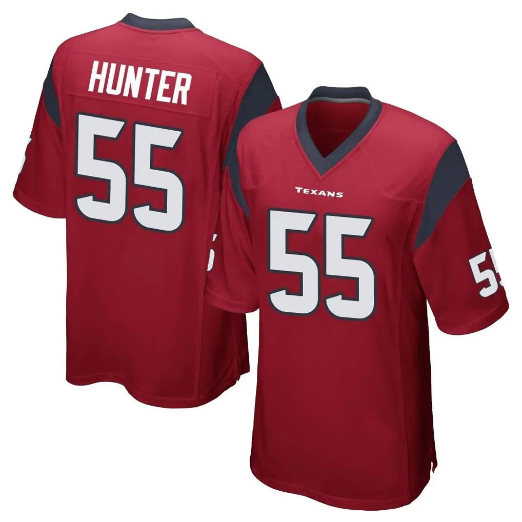 H.Texans #55 Danielle Hunter Player Red Home Game Odoa Stitched Jerseys