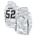 LA.Chargers #52 Khalil Mack Player Arctic Camo Salute to Service Hoodies Limited Game Odoa Stitched Jerseys