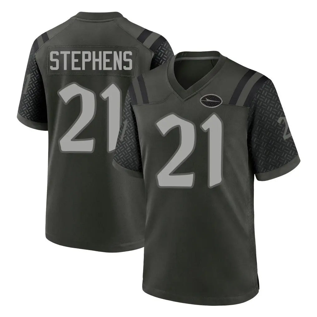 NY.Jets #21 Brandon Stephens Player Green 2025 Rivalries Collection Home Game Odoa Stitched Jerseys