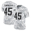 LA.Chargers #45 Tuli Tuipulotu Player Arctic Camo Salute To Service Limited Game Odoa Stitched Jerseys