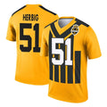 P.Steelers #51 Nick Herbig Player Gold Legend Limited 1933 Throwback Performance Home Game Odoa Stitched Jerseys