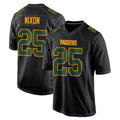 GB.Packers #25 Keisean Nixon Player Black Fashion Home Game Odoa Stitched Jerseys