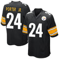 P.Steelers #24 Joey Porter Jr. Player Black Game Home Odoa Stitched Jerseys
