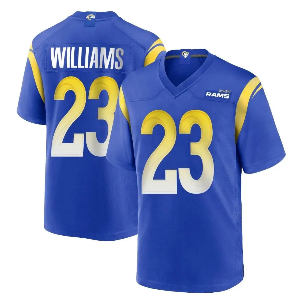 LA.Rams #23 Kyren Williams Player Royal Home Game Odoa Stitched Jerseys
