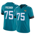 J.Jaguars #75 Emmanuel Pregnon Player Teal Vapor F.U.S.E. Limited Home Game Odoa Stitched Jerseys