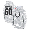 IN.Colts #60 Tanor Bortolini Player Arctic Camo Salute to Service Hoodies Limited Game Odoa Stitched Jerseys
