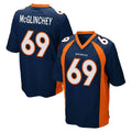 D.Broncos #69 Mike McGlinchey Player Navy Game Odoa Stitched Jerseys
