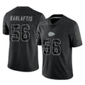 KC.Chiefs #56 George Karlaftis Player Black Limited Reflective Game Odoa Stitched Jerseys