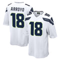 S.Seahawks #18 Elijah Arroyo Player White Home Game Odoa Stitched Jerseys