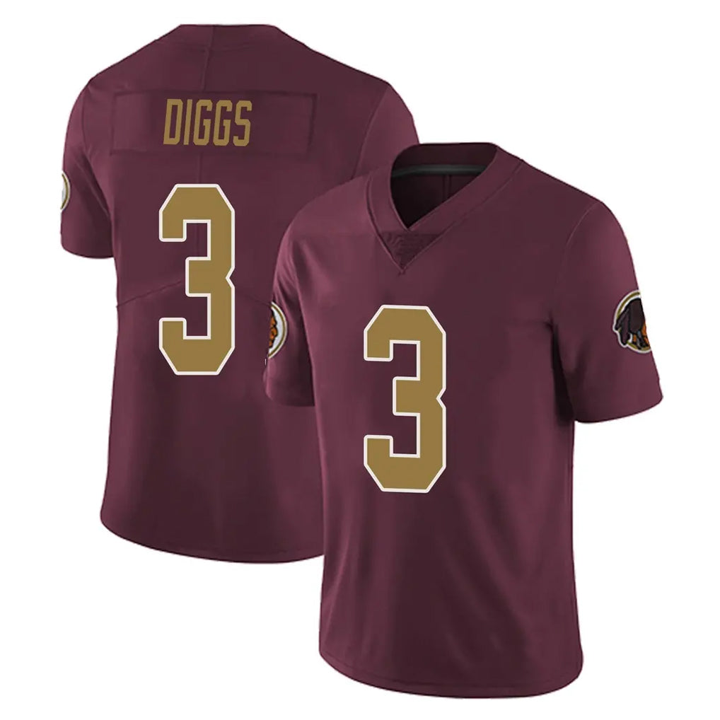 W.Commanders #3 Stefon Diggs Player Burgundy Alternate Vapor Untouchable Home Game Odoa Stitched Jerseys