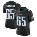 P.Eagles #65 Lane Johnson Player Black Limited Vapor Untouchable Home Game Odoa Stitched Jerseys