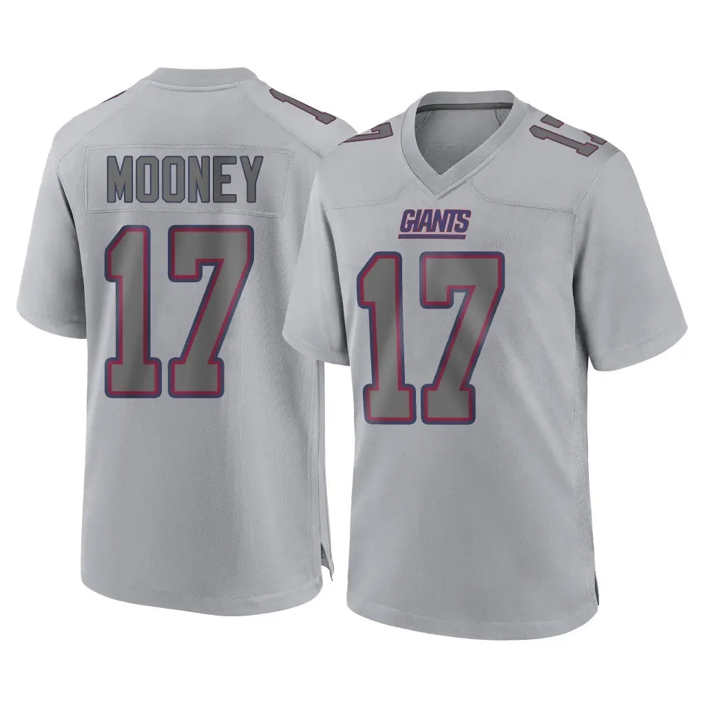 NY.Giants #17 Darnell Mooney Player Gray Atmosphere Fashion Limited Game Odoa Stitched Jerseys
