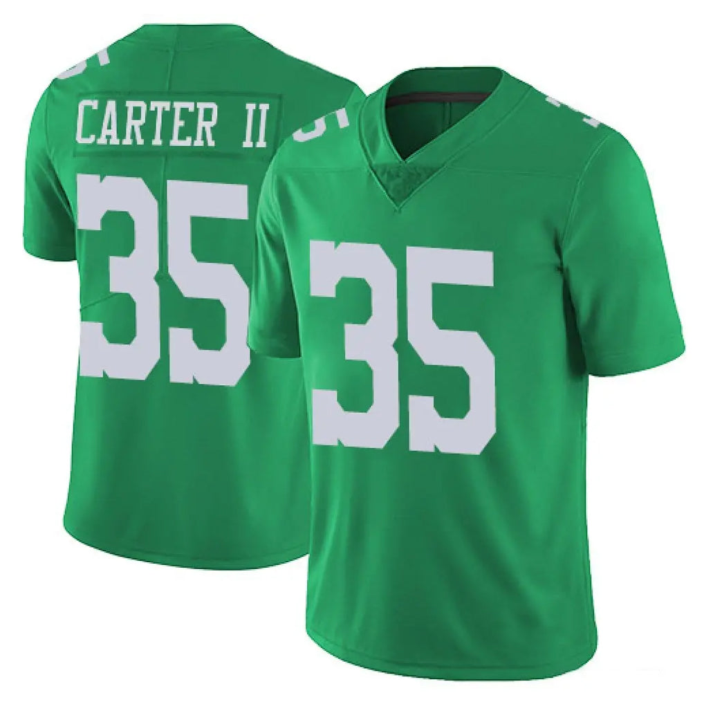 P.Eagles #35 Michael Carter II Player Green Limited Vapor Untouchable Home Game Odoa Stitched Jerseys