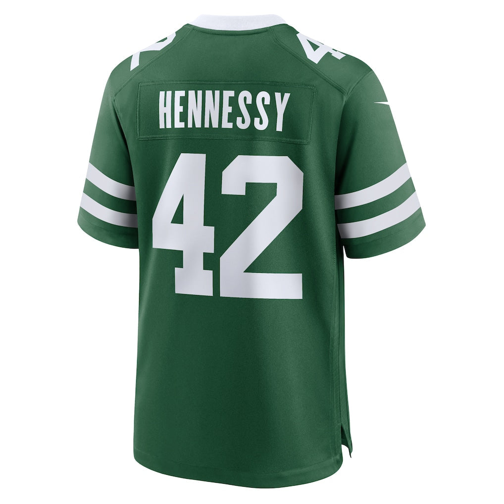 Odoa NY.Jets #42 Thomas Hennessy Legacy Green Team Game Jersey