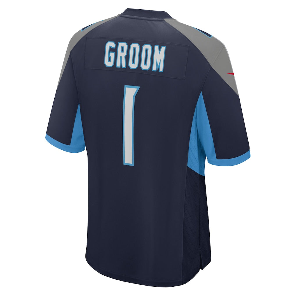 Odoa T.Titans #1 Groom Navy Game Jersey