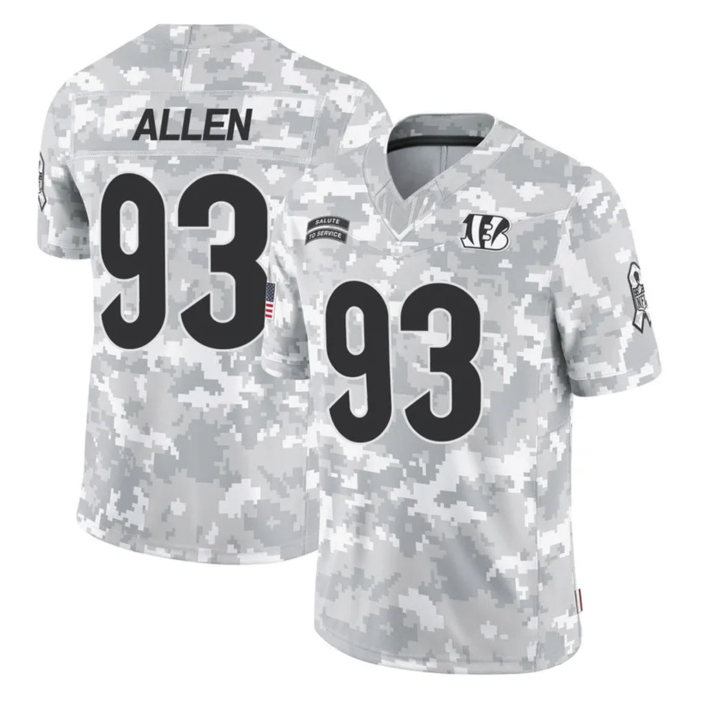 C.Bengals #93 Jonathan Allen Player Arctic Camo Salute to Service Limited Odoa Stitched Jerseys