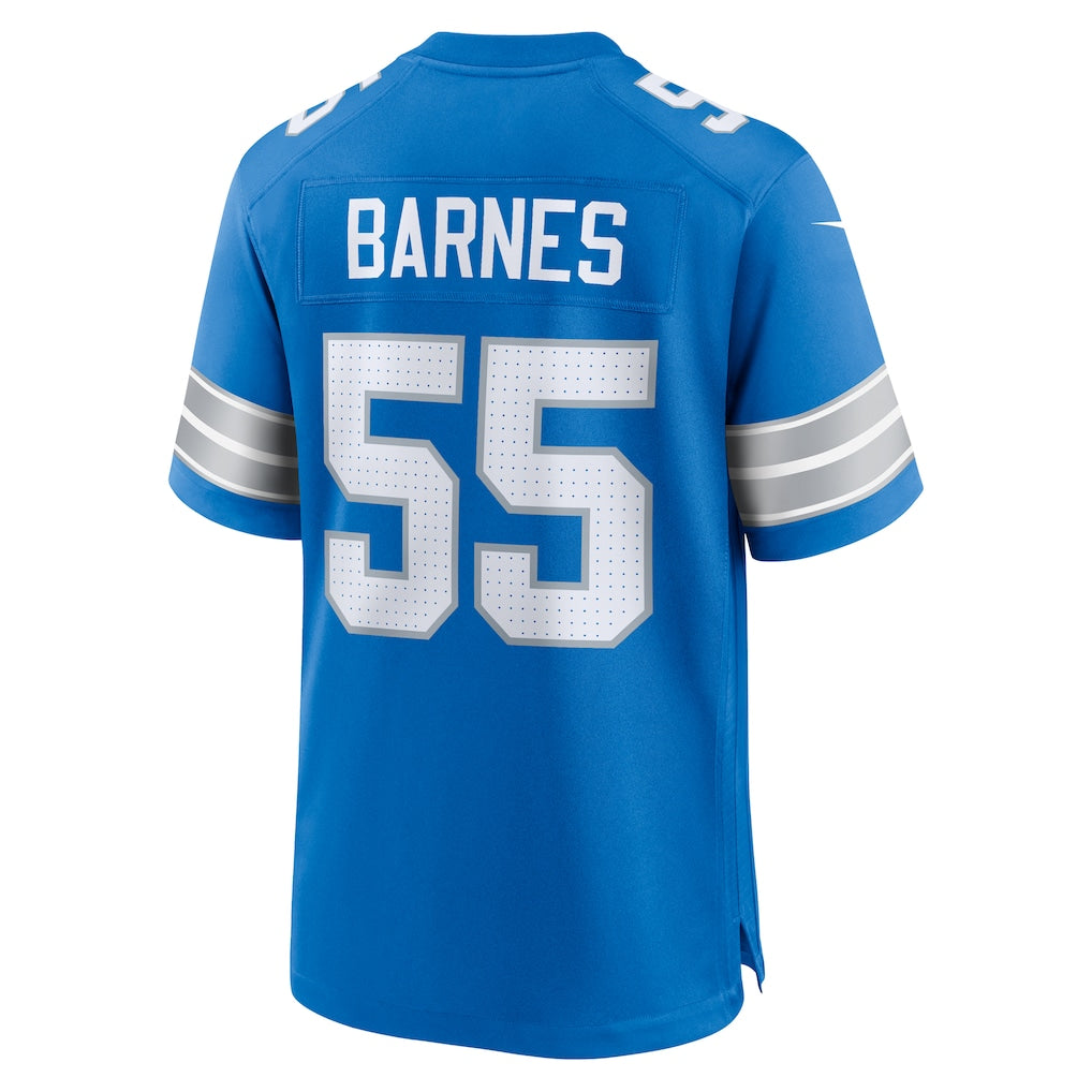 Odoa D.Lions #55 Derrick Barnes Blue Team Game Jersey