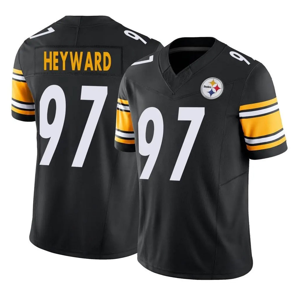 P.Steelers #97 Cameron Heyward Player Black Limited Vapor F.U.S.E. Home Game Odoa Stitched Jerseys
