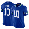 S.Seahawks #10 Cooper Kupp Player Royal Limited Throwback Vapor F.U.S.E. Home Game Odoa Stitched Jerseys