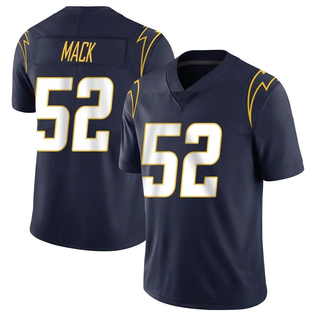 LA.Chargers #52 Khalil Mack Player Navy Limited Vapor Untouchable Home Game Odoa Stitched Jerseys