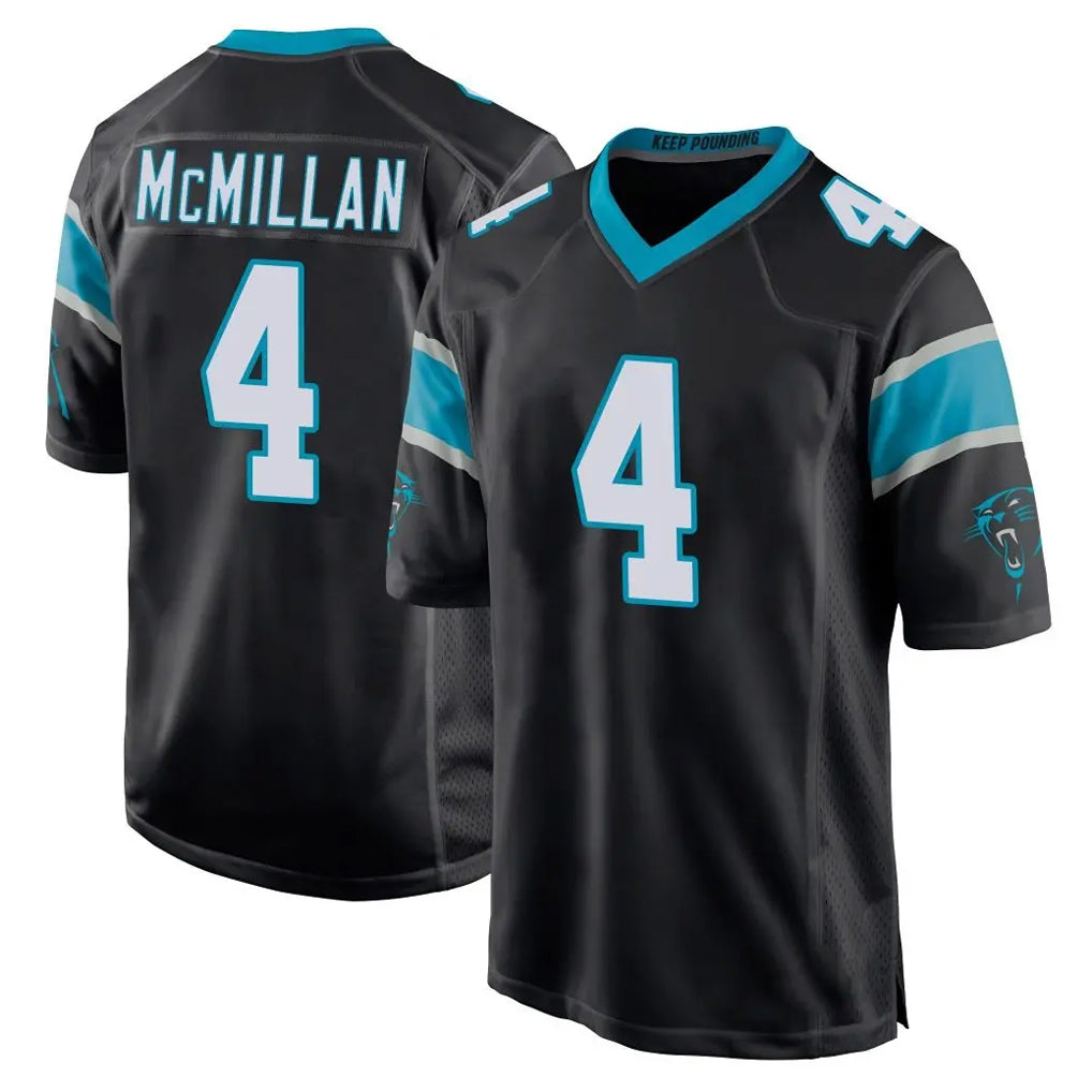 C.Panthers #4 Tetairoa McMillan Player Black Game Odoa Stitched Jerseys