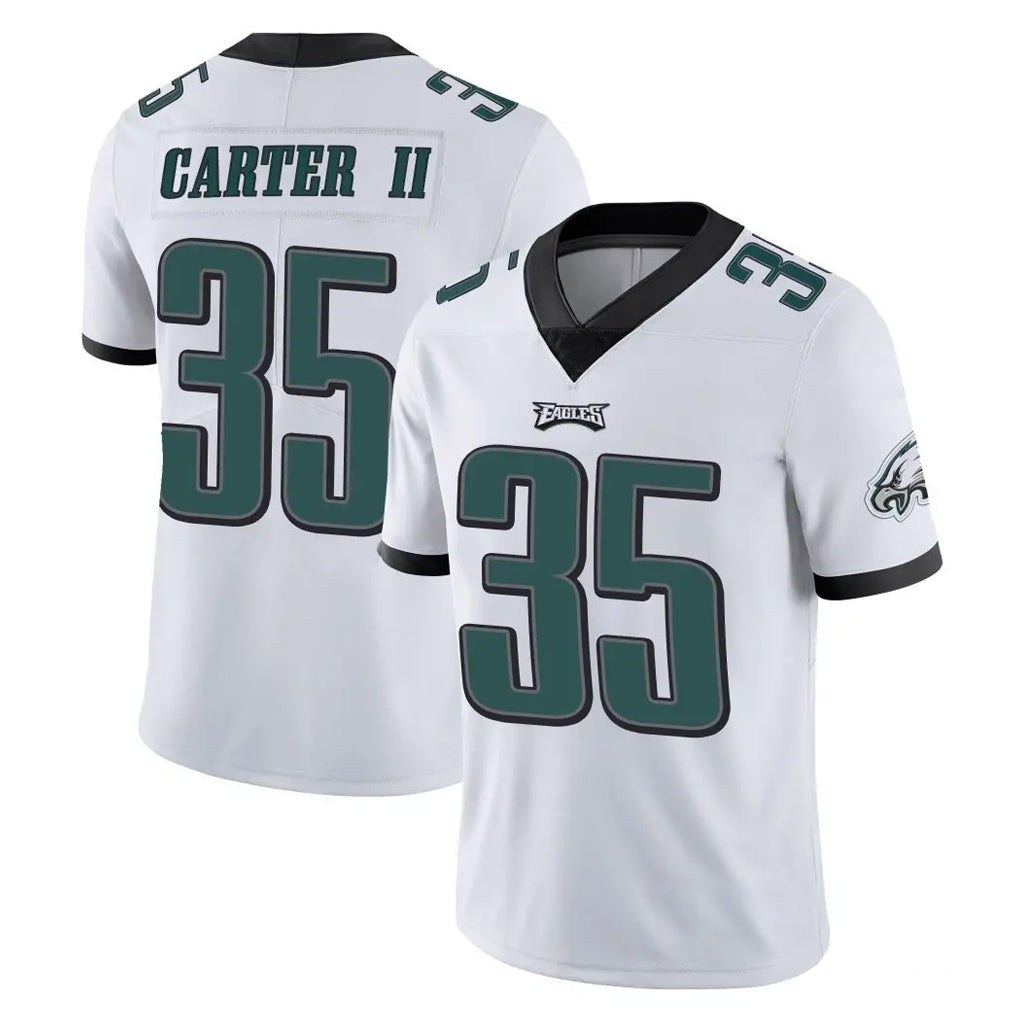 P.Eagles #35 Michael Carter II Player White Limited Vapor Untouchable Home Game Odoa Stitched Jerseys