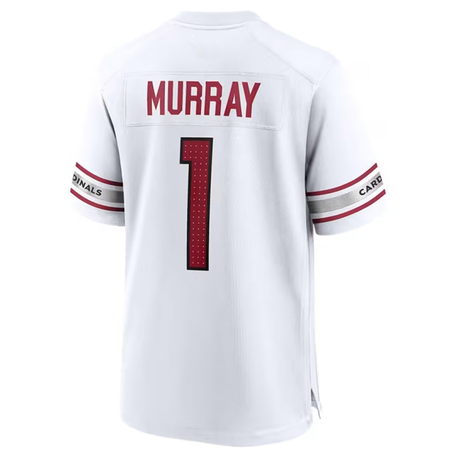 A.Cardinals #1 Kyler Murray Player White Home Game Odoa Stitched Jerseys