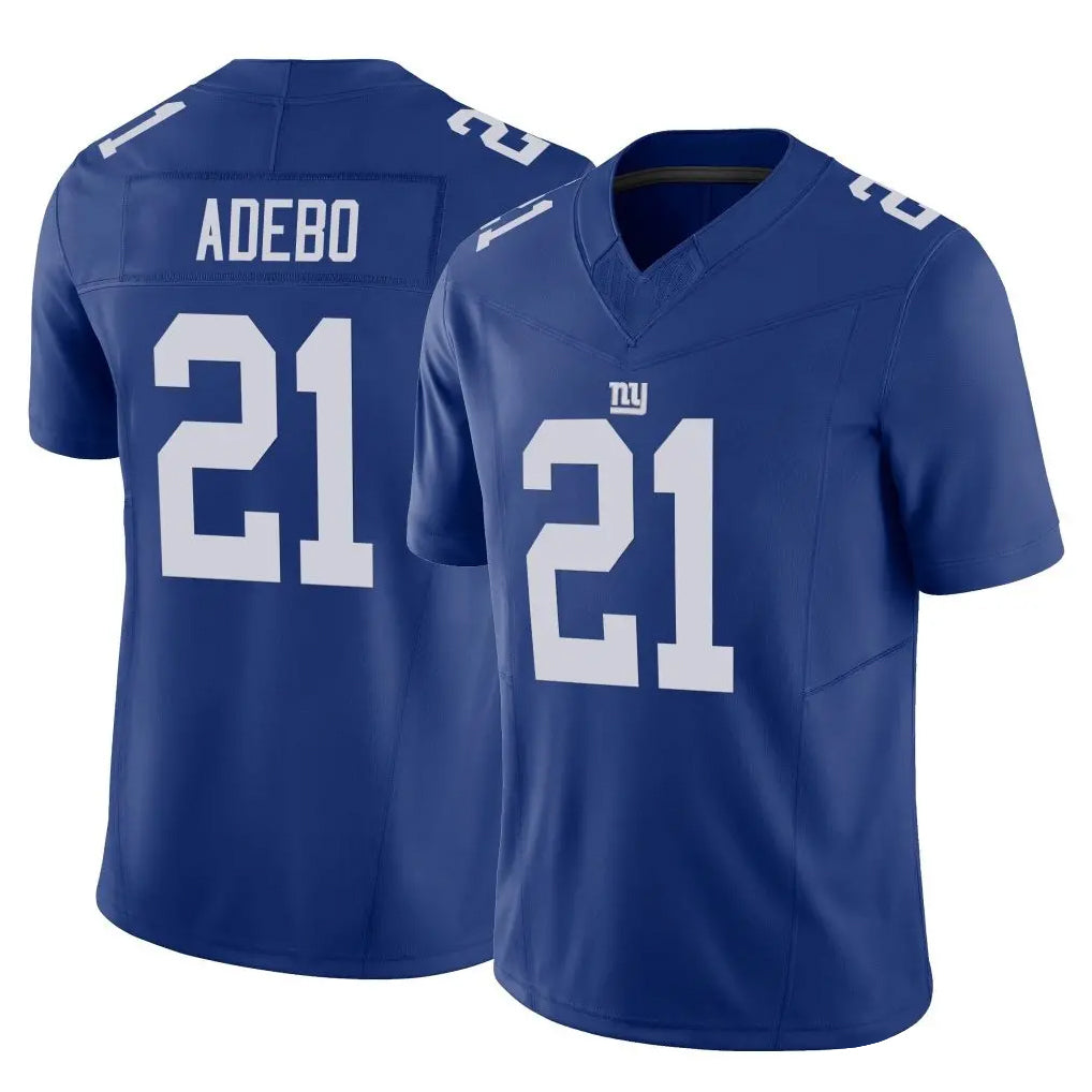 NY.Giants #21 Paulson Adebo Player Royal Limited Vapor F.U.S.E. Home Game Odoa Stitched Jerseys