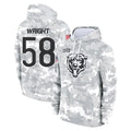 C.Bears #58 Darnell Wright Player Arctic Camo Salute to Service Pullover Hoodies Limited Odoa Stitched Jerseys