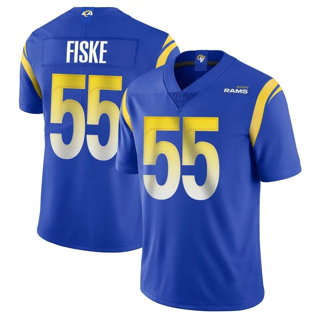 LA.Rams #55 Braden Fiske Player Royal Limited Vapor Untouchable Home Game Odoa Stitched Jerseys