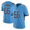 T.Titans #66 Fernando Carmona Jr. Player Light Blue Limited Vapor Untouchable Home Game Odoa Stitched Jerseys