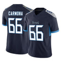 T.Titans #66 Fernando Carmona Jr. Player Navy Limited Vapor F.U.S.E. Home Game Odoa Stitched Jerseys