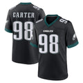 P.Eagles #98 Jalen Carter Player Black Game Home Odoa Stitched Jerseys