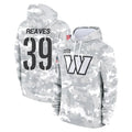 W.Commanders #39 Jeremy Reaves Player Arctic Camo Limited Salute to Service Pullover Hoodies Game Odoa Stitched Jerseys