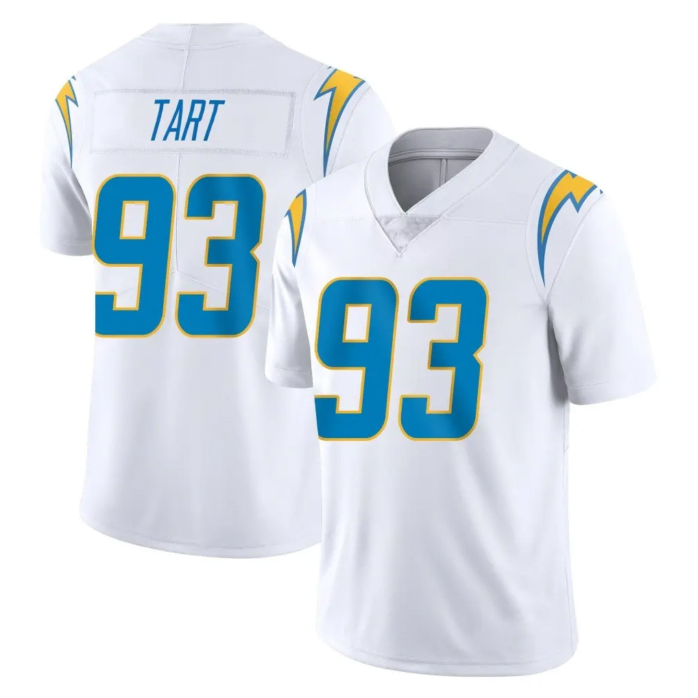 LA.Chargers #93 Teair Tart Player White Limited Vapor Untouchable Home Game Odoa Stitched Jerseys