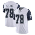 D.Cowboys #78 Terence Steele Player White-Navy Limited Color Rush Vapor Untouchable Home Game Odoa Stitched Jerseys