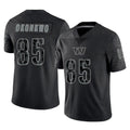 W.Commanders #85 Chig Okonkwo Player Black Limited Reflective Home Game Odoa Stitched Jerseys