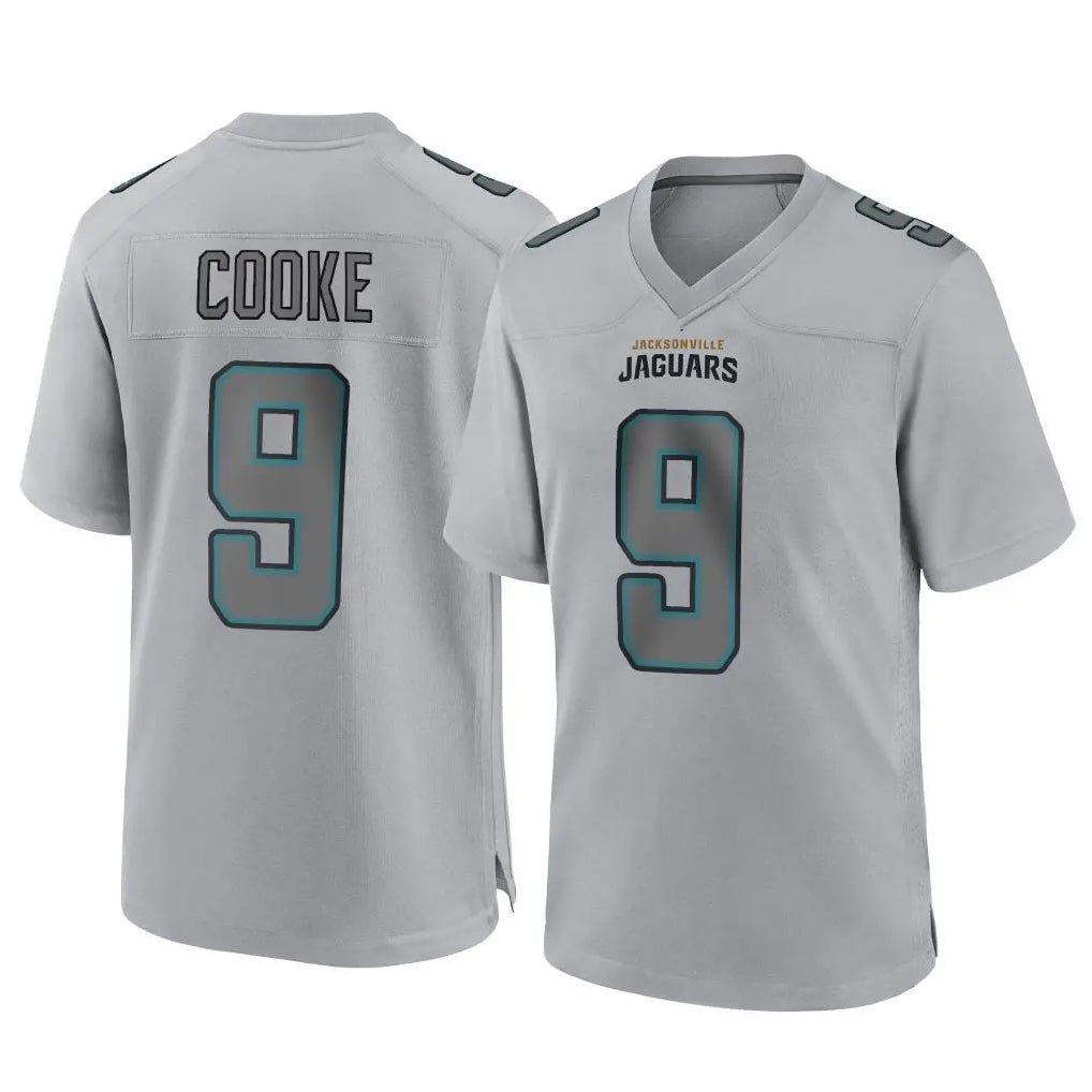 J.Jaguars #9 Logan Cooke Player Gray Atmosphere Fashion Home Game Odoa Stitched Jerseys