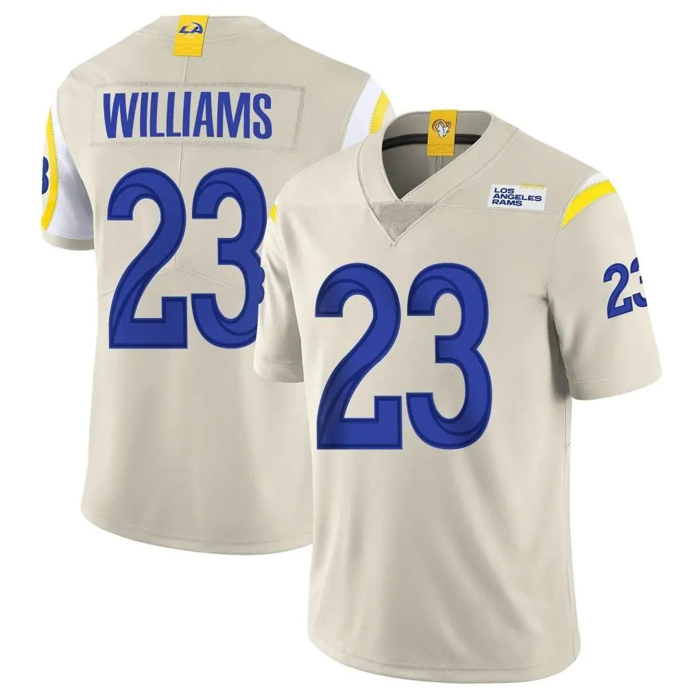 LA.Rams #23 Kyren Williams Player Bone Limited Vapor Home Game Odoa Stitched Jerseys