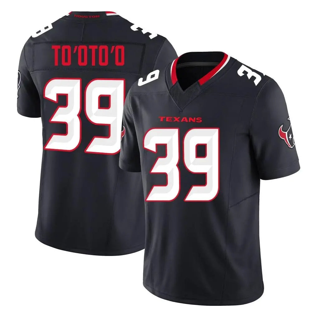 H.Texans #39 Henry To'oTo'o Player Navy Limited Alternate Vapor F.U.S.E. Home Game Odoa Stitched Jerseys