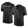IN.Colts #71 Matt Goncalves Player Black Reflective Limited Game Odoa Stitched Jerseys