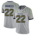 S.Seahawks #22 Rashid Shaheed Player Grey Limited 2025 Rivalries Collection Home Game Odoa Stitched Jerseys