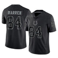 IN.Colts #84 Tyler Warren Player Black Reflective Limited Game Odoa Stitched Jerseys