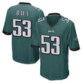 P.Eagles #53 Zack Baun Player Team Color Green Home Game Odoa Stitched Jerseys