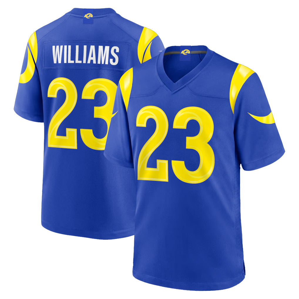 LA.Rams #23 Kyren Williams Player Royal Limited Home Game Odoa Stitched Jerseys