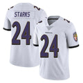 B.Ravens #24 Malaki Starks Player White Vapor F.U.S.E. Limited Odoa Stitched Jerseys