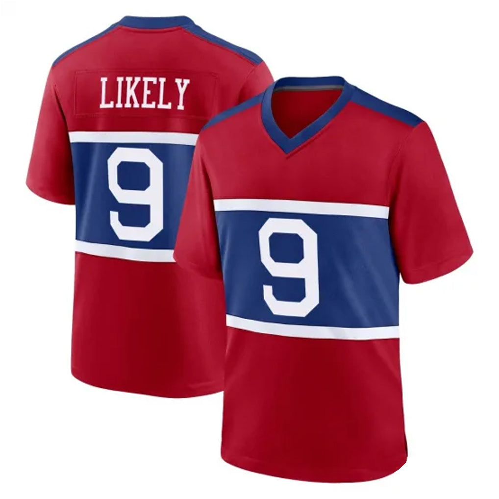 NY.Giants #9 Lsaiah Likely Player Red Century Home Game Odoa Stitched Jerseys